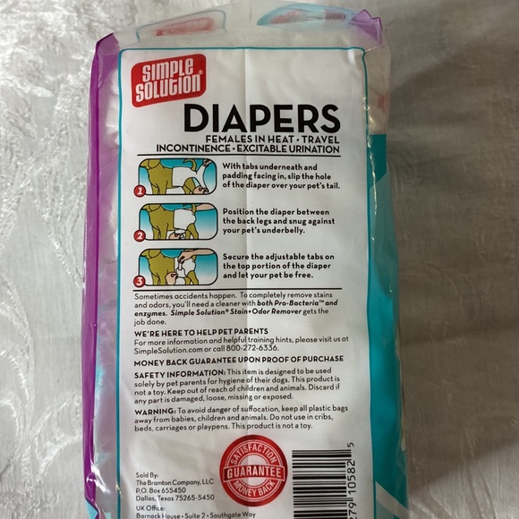 Simple Solution Washable Male Wrap and 12 pack of diapers - Picture 5 of 6